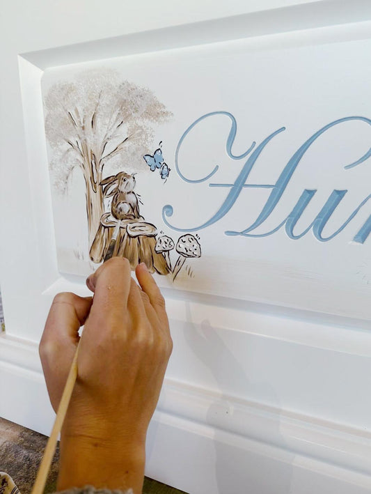 Enchanted Forest Hand Painted Toy Box