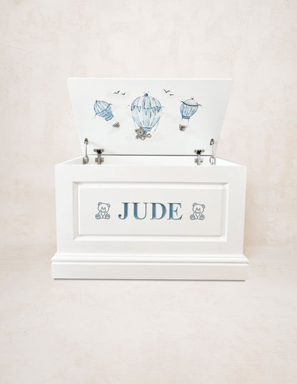 Up and Away Hand Painted Toy Box