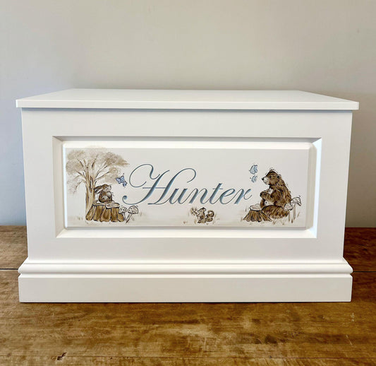 Enchanted Forest Hand Painted Toy Box